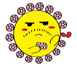 Moon, Sun and Earth sticker #10638148