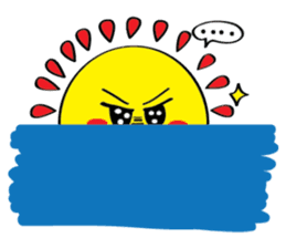 Moon, Sun and Earth sticker #10638149