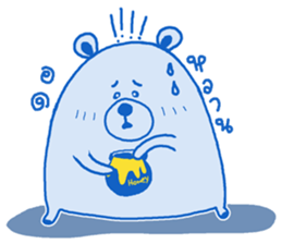 BlueBear a Little Bear sticker #10638740