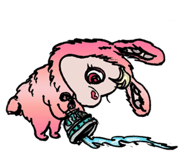 Pink Phang Phang - happy love sticker #10639018