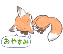 Dream red foxes sticker #10639202