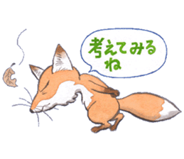 Dream red foxes sticker #10639213