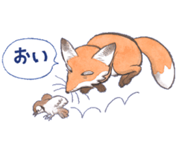 Dream red foxes sticker #10639221