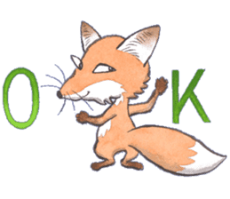 Dream red foxes sticker #10639224