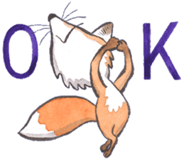 Dream red foxes sticker #10639225