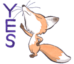 Dream red foxes sticker #10639228