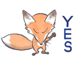 Dream red foxes sticker #10639229