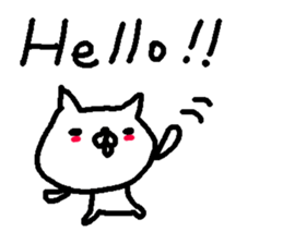 English cute cat stickers. sticker #10639392