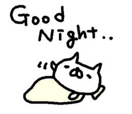 English cute cat stickers. sticker #10639394