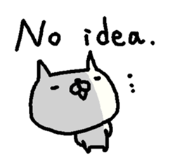 English cute cat stickers. sticker #10639396