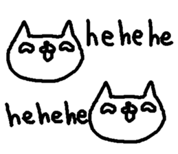 English cute cat stickers. sticker #10639398