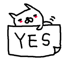 English cute cat stickers. sticker #10639399