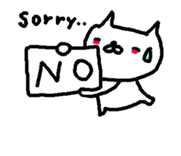 English cute cat stickers. sticker #10639400