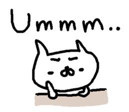 English cute cat stickers. sticker #10639408