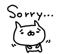 English cute cat stickers. sticker #10639411