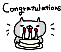 English cute cat stickers. sticker #10639416