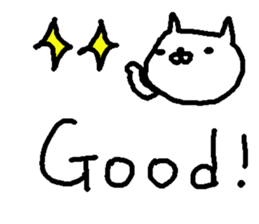 English cute cat stickers. sticker #10639419