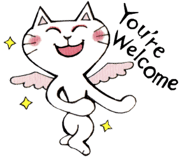 Devils cat & Angels cat E. sticker #10639540