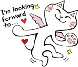 Devils cat & Angels cat E. sticker #10639549