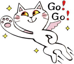 Devils cat & Angels cat E. sticker #10639572