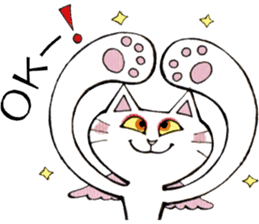 Devils cat & Angels cat E. sticker #10639574