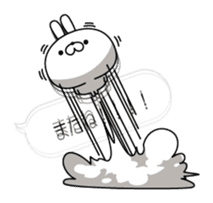 Restless rabbit(Balloon ver.) sticker #10639777