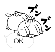 Restless rabbit(Balloon ver.) sticker #10639787