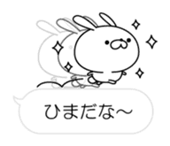 Restless rabbit(Balloon ver.) sticker #10639808