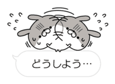 Restless rabbit(Balloon ver.) sticker #10639811