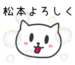 Cat for MATSUMOTO sticker #10640156