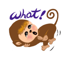 Innocent Monkey sticker #10643926