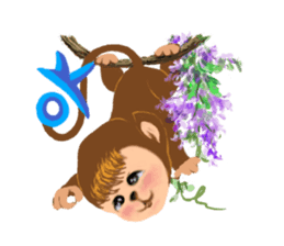 Innocent Monkey sticker #10643938