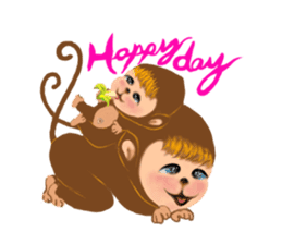 Innocent Monkey sticker #10643945