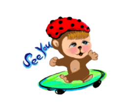 Innocent Monkey sticker #10643950