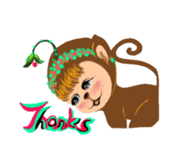 Innocent Monkey sticker #10643951