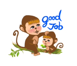 Innocent Monkey sticker #10643953