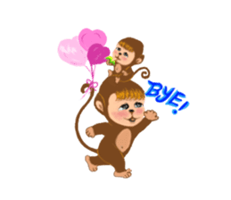 Innocent Monkey sticker #10643954