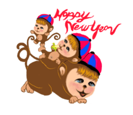 Innocent Monkey sticker #10643955