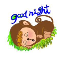 Innocent Monkey sticker #10643958