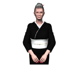 japan's old woman 2 sticker #10644040