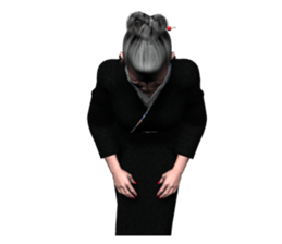 japan's old woman 2 sticker #10644041