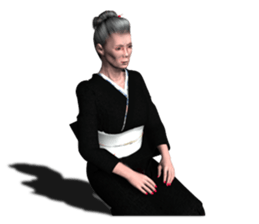 japan's old woman 2 sticker #10644042