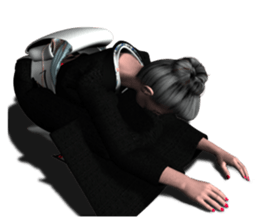 japan's old woman 2 sticker #10644043