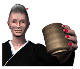 japan's old woman 2 sticker #10644046