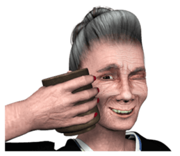 japan's old woman 2 sticker #10644047