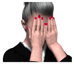 japan's old woman 2 sticker #10644049