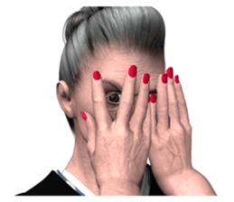 japan's old woman 2 sticker #10644050