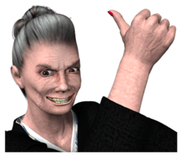 japan's old woman 2 sticker #10644056