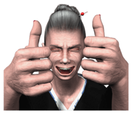 japan's old woman 2 sticker #10644057