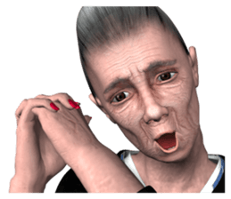 japan's old woman 2 sticker #10644060